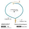 304 Stainless Steel Fish Pendant Glass Seed Beaded Necklaces for Women FS-WGBCA12-07-1