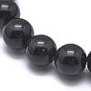 Synthetic Black Stone Bead Stretch Bracelets BJEW-K212-B-032-3