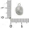 Brass Micro Pave Cubic Zirconia Pendants KK-L229-001P-01-3