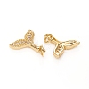 Brass Micro Pave Cubic Zirconia Charms ZIRC-G167-01G-3