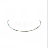 Glass Seed Beaded Necklaces for Women NJEW-JN04230-5