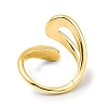 Rack Plating Brass Hollow Teardrop Open Cuff Rings X-RJEW-D009-01G-3