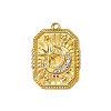 304 Stainless Steel Rhinestone Pendants STAS-OY009-49G-1