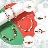 4Pcs Christmas Alloy Enamel Link Bracelets BJEW-FS00032-2