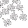 SHEGRACE Brass Clear Cubic Zirconia Pendants XGRQ3K944-564P-1