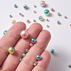Rainbow ABS Plastic Imitation Pearl Beads OACR-YW0001-03G-4