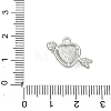 Alloy Rhinestone Pendants Heart with Arrow Charms RB-CBA7D90-03P-3