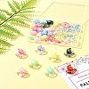 48Pcs 2 Styles UV Plated Acrylic Beads SACR-FS0001-37-9