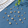 60Pcs 3 Styles Brass Textured Spacer Beads KK-AR0002-49-5