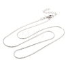 304 Stainless Steel Round Snake Chain Necklaces for Women NJEW-G140-06B-P-1