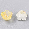 Frosted Transparent Acrylic Beads X-OACR-N137-72G-3