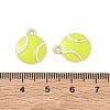 Tennis Alloy Enamel Pendants AL-CBA292F-02A-G-3
