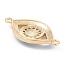 Brass Micro Pave Clear Cubic Zirconia Links KK-P201-40G-B-2
