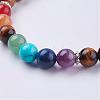 Gemstone Stretch Bracelets BJEW-F262-B08-3