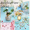 Mosaic Tiles Porcelain Cabochons DIY-YWC0009-01A-6