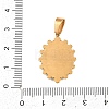 Epoxy Resin Pendants STAS-P436-01G-01-3