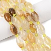 Natural Yellow Natural Yellow Hematoid Quartz/Golden Healer Quartz Beads Strands G-G453-C04-8x13mm-1