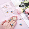 6Pcs Handmade Cloisonne Beads CLB-BBC0001-02-3