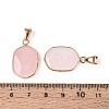 Natural Rose Quartz Pendants G-N349-04H-G-3