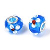 Handmade Lampwork European Beads LAMP-Q029-03E-2