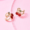 Brass Cuff Earrings EJEW-C186-02A-G-1