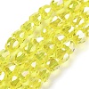 Electroplate Glass Beads Strands EGLA-D030-T4mm-B04-1