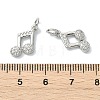 SHEGRACE Brass Clear Cubic Zirconia Charms XGRQ3P998-629P-3