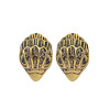 Bird Head Brass Micro Pave Cubic Zirconia Stud Earrings FS-WGB6FCA-01-1