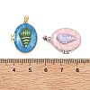304 Stainless Steel Enamel Locket Pendants STAS-Z191-01-3