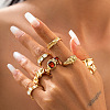 Alloy Finger Ring Sets for Women WGE0568-01-1