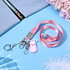 2Pcs Alloy & 304 Stainless Steel Clasps & ABS Plastic Pearl Beaded Zipper Helpers HJEW-PH02479-4
