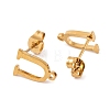 Ion Plating(IP) 304 Stainless Steel Stud Earrings FIND-Q103-01U-G-2