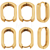 8 Pairs 2 Colors 304 Stainless Steel Huggie Hoop Earrings STAS-SC0021-28G-7
