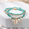 Bohemian Glass Beaded Stretch Bracelet Sets OY6714-7-1