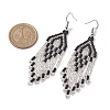 Boho 304 Stainless Steel with Glass Dangle Stud Earring EJEW-MZ00175-03-3