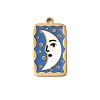 304 Stainless Steel Enamel Pendants STAS-F335-01A-1