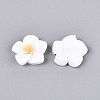 Plumeria Flower Opaque Resin Cabochons CRES-T025-30A-02-3