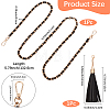 Adjustable Black Imitation Leather Bag Straps PURS-CL0001-55A-2