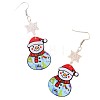 Christmas Acrylic Dangle Earrings FS-WGA1292-02-2