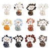 Natural & Synthetic Gemstone Chips Tree of Life Decorations DJEW-Z007-02-1