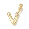 Brass Pendants KK-E806-01G-V-1
