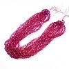 Baking Paint Transparent Glass Beads Strands DGLA-A035-T8mm-A03-1