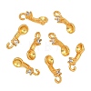 Brass Micro Pave Cubic Zirconia Pendant Cabochons Settings KK-F941-17G-1