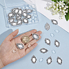 30Pcs Tibetan Style Alloy Pendant Cabochon Settings DIY-UN0008-63AS-4