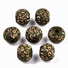 Painted Natural Wood Beads WOOD-T021-53A-04-1