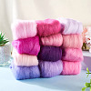60G 12 Colors Needle Felting Wool Roving DIY-TA0012-85-7