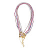 7Pcs 7 Colors 2.5MM Round Nylon Cotton Cord Necklace Making NJEW-TA0001-25G-2