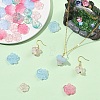 80Pcs 4 Colors Transparent Glass Beads GLAA-YW0005-94-5