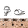 304 Stainless Steel Lobster Claw Clasps SA-CBAF1D5-25P-C-3