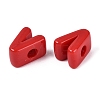 Opaque Acrylic European Beads OACR-M027-01V-09-2